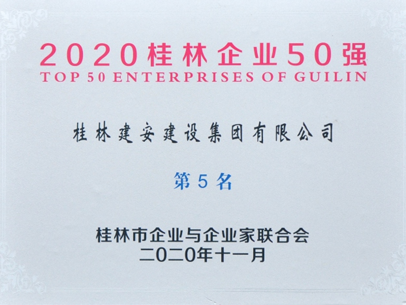 2020桂林企业50强